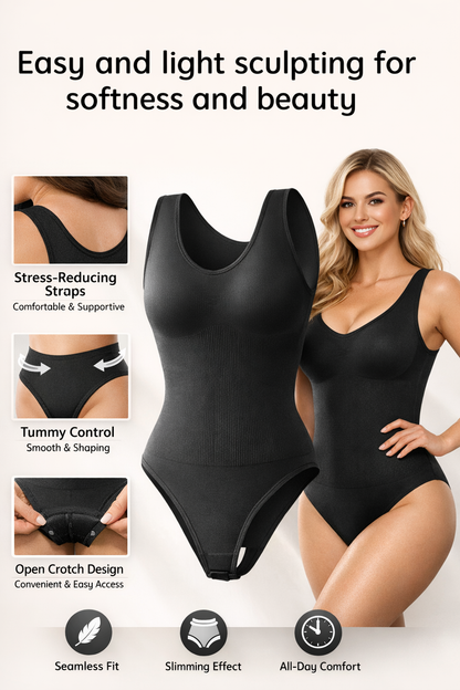 Seamless Shapewear Bodysuit – Tummy Control Thong