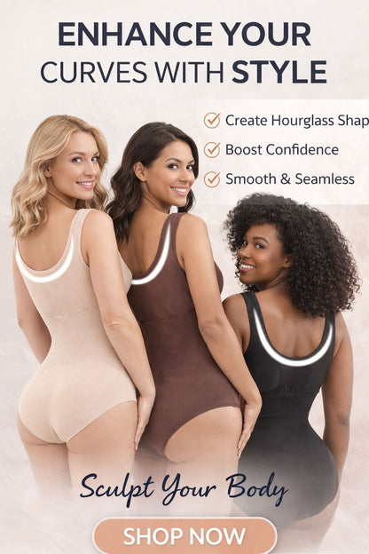 Seamless Shapewear Bodysuit – Tummy Control Thong