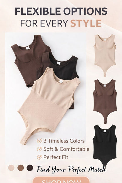 Seamless Shapewear Bodysuit – Tummy Control Thong