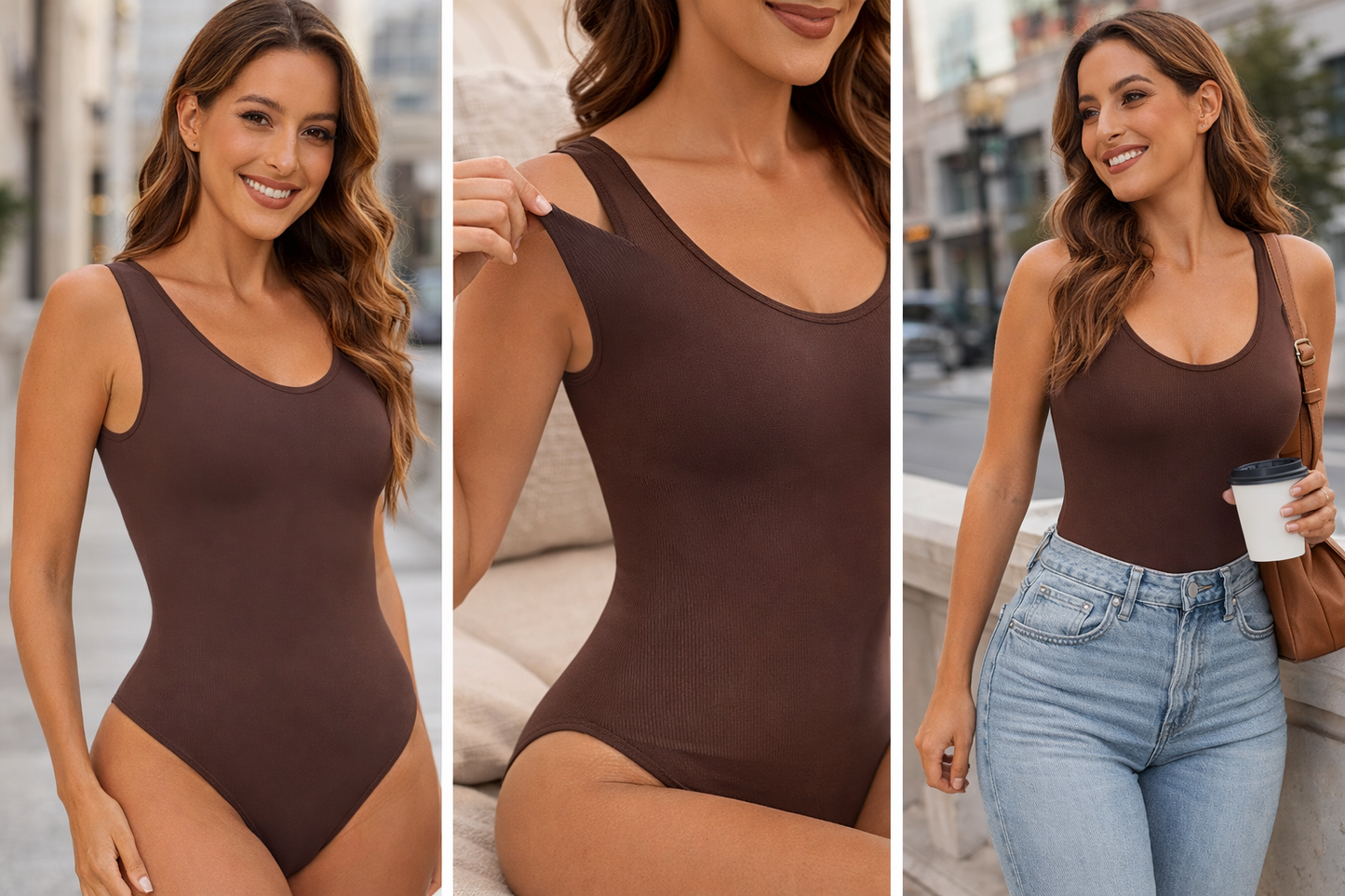 Seamless Shapewear Bodysuit – Tummy Control Thong