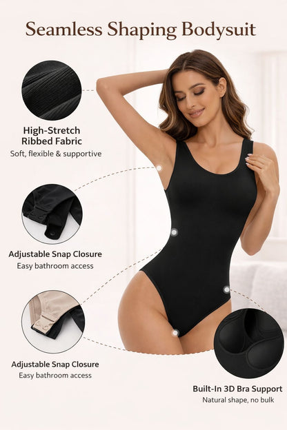Seamless Shapewear Bodysuit – Tummy Control Thong