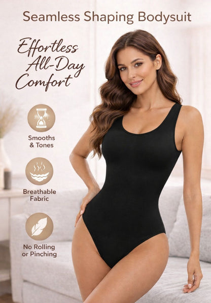Seamless Shapewear Bodysuit – Tummy Control Thong